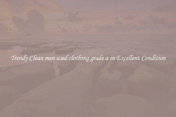 Trendy Clean men used clothing grade a in Excellent Condition