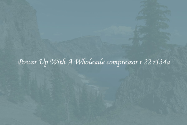 Power Up With A Wholesale compressor r 22 r134a