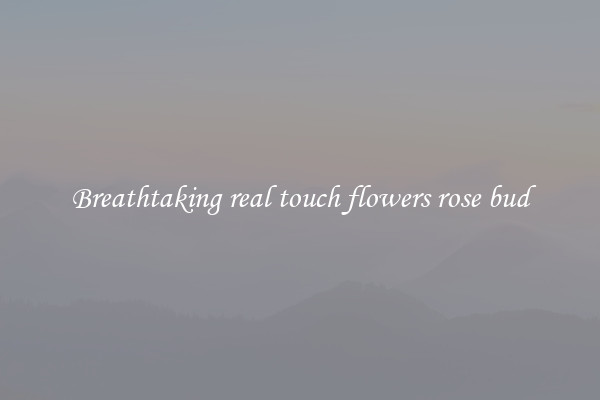 Breathtaking real touch flowers rose bud