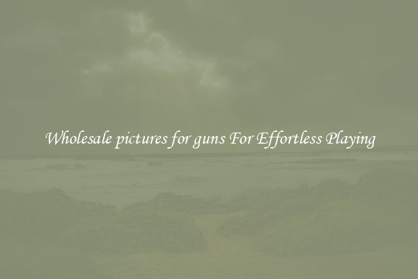 Wholesale pictures for guns For Effortless Playing