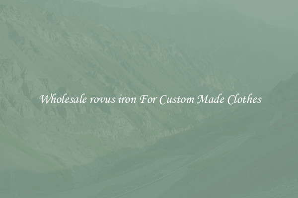 Wholesale rovus iron For Custom Made Clothes