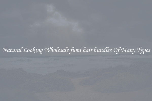 Natural Looking Wholesale fumi hair bundles Of Many Types