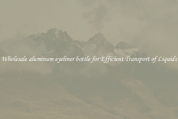 Wholesale aluminum eyeliner bottle for Efficient Transport of Liquids