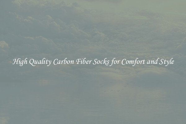 High Quality Carbon Fiber Socks for Comfort and Style