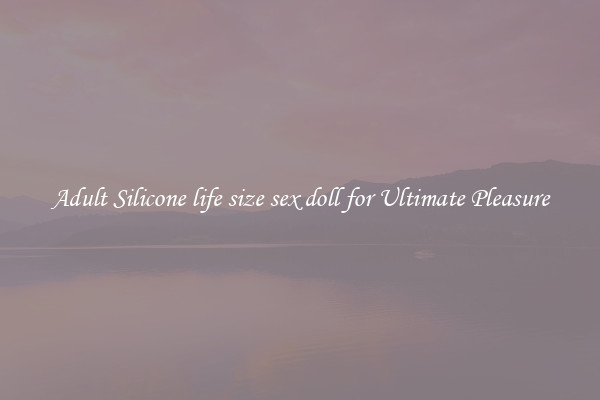 Adult Silicone life size sex doll for Ultimate Pleasure